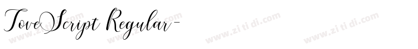ToveScript Regular字体转换 ToveScript Regular字体转换